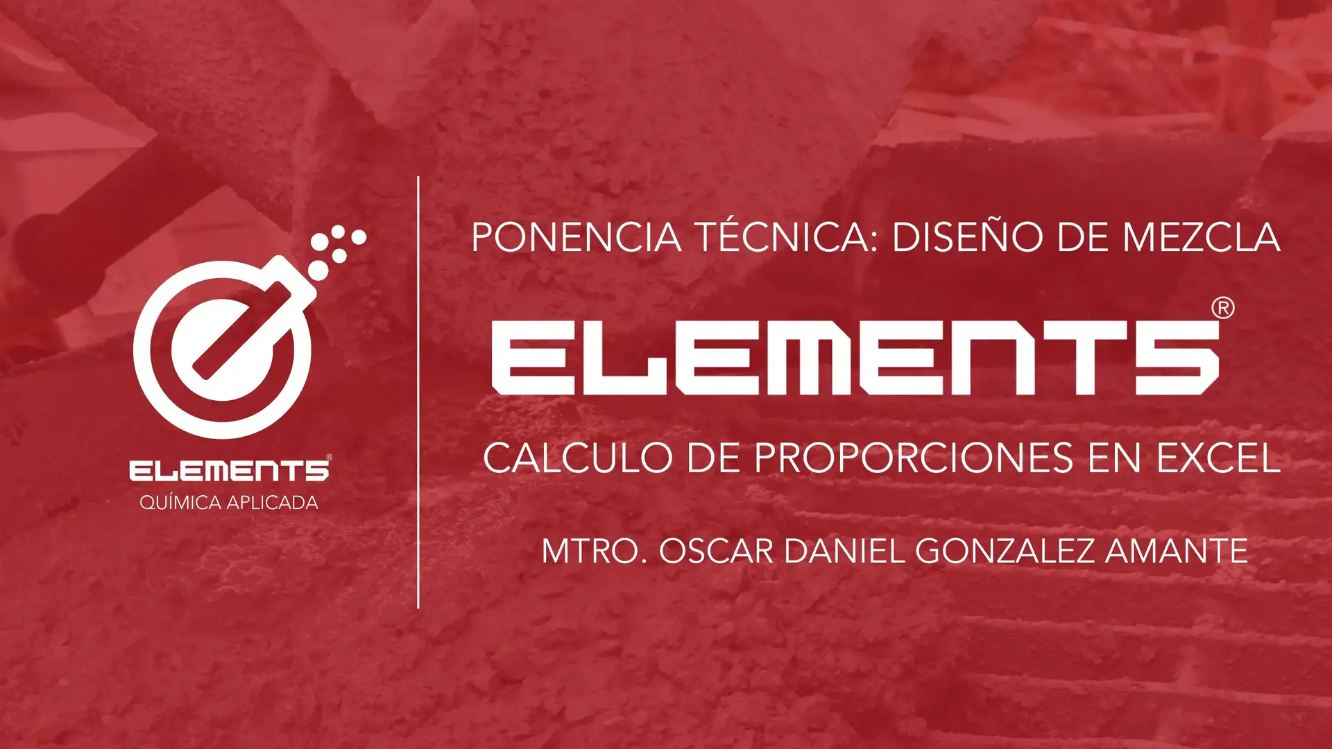 PONENCIA TÉCNICA 3: DISEÑO DE MEZCLAS (CALCULO DE PROPORCIONES)