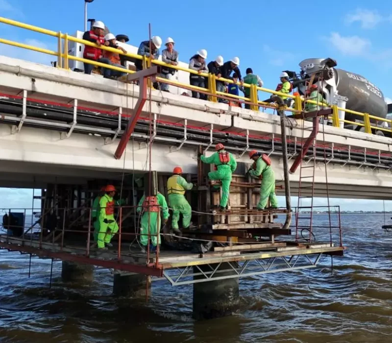 Reparación del puente El Zacatal